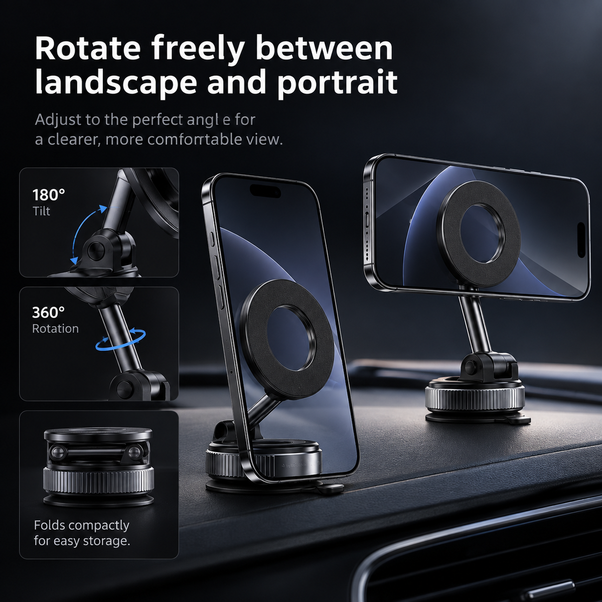 Magnetic Car Phone Holder Mount